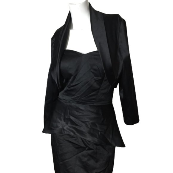 Love Size XL Ladies Black and Jacket Strapless Gown - Picture 7 of 16